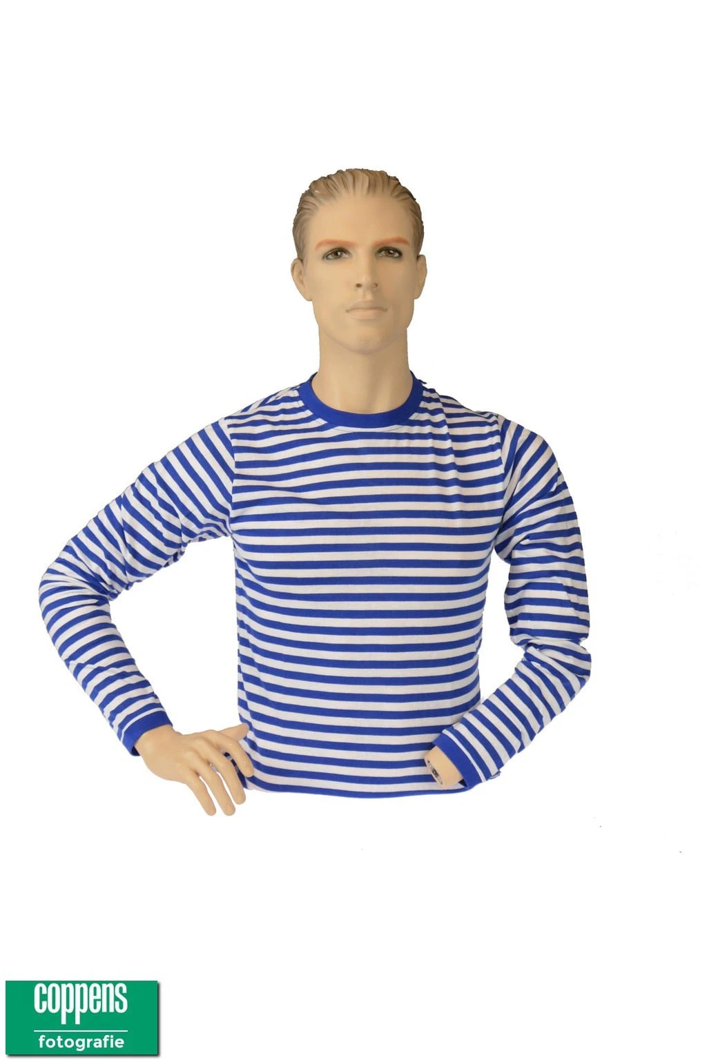 Dorus Shirt Blauw Wit Coppens Warenhuis