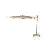 4SO Siesta premium 300 x 300cm zweefparasol sand doek en latte frame
