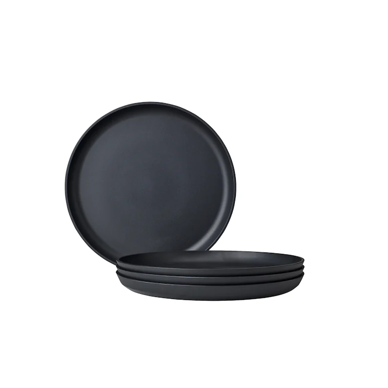 Set van 4 Mepal ontbijtborden silueta 230 mm nordic black