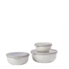 Set van 3 Mepal multikommen rond Cirqula nordic white 350 ml + 750 ml + 1250 ml
