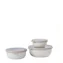 Set van 3 Mepal multikommen rond Cirqula nordic white 350 ml + 750 ml + 1250 ml