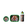 3-delige Mepal lunchset campus wild tiger lunchbox + fruitbox + drinkfles pop-up