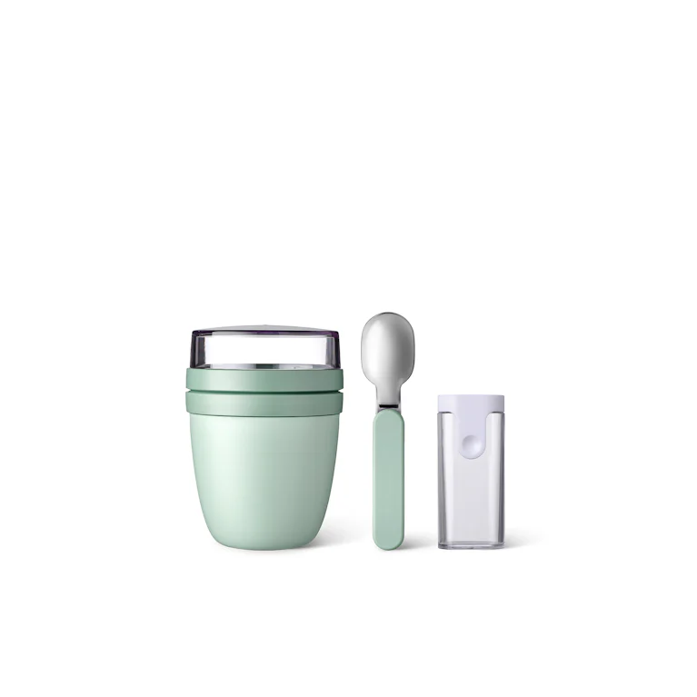 2-delige Mepal lunchset ellipse nordic sage lunchpot + vouwlepel