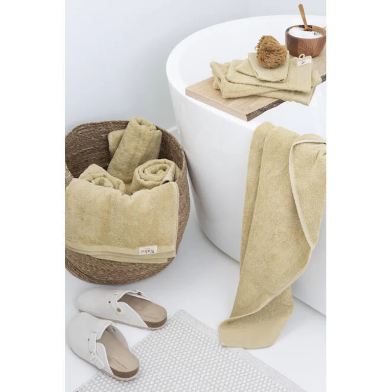 Walra gastendoek soft cotton maisgeel 30x50 cm set van 2