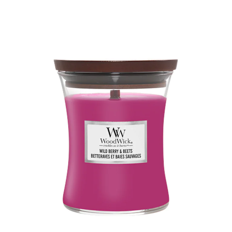 WoodWick wild berry & beets medium candle