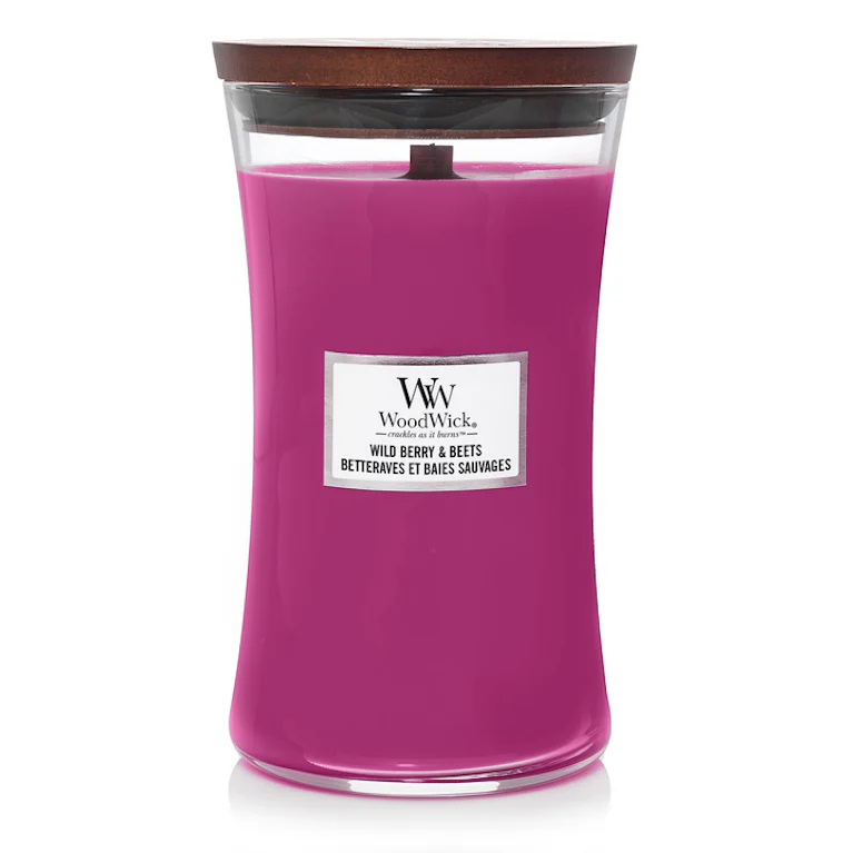 WoodWick wild berry & beets large candle