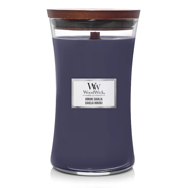 WoodWick hinoki dahlia large candle