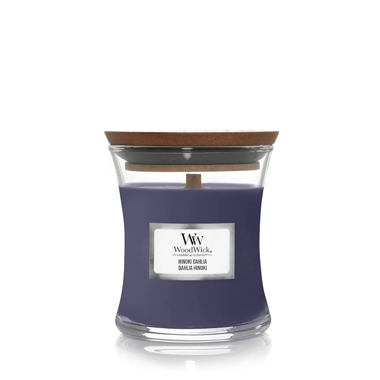 WoodWick hinoki dahlia mini candle