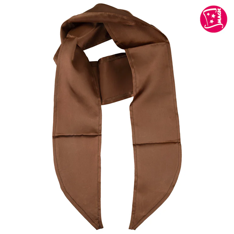 Sjaal / shawl satijn bruin