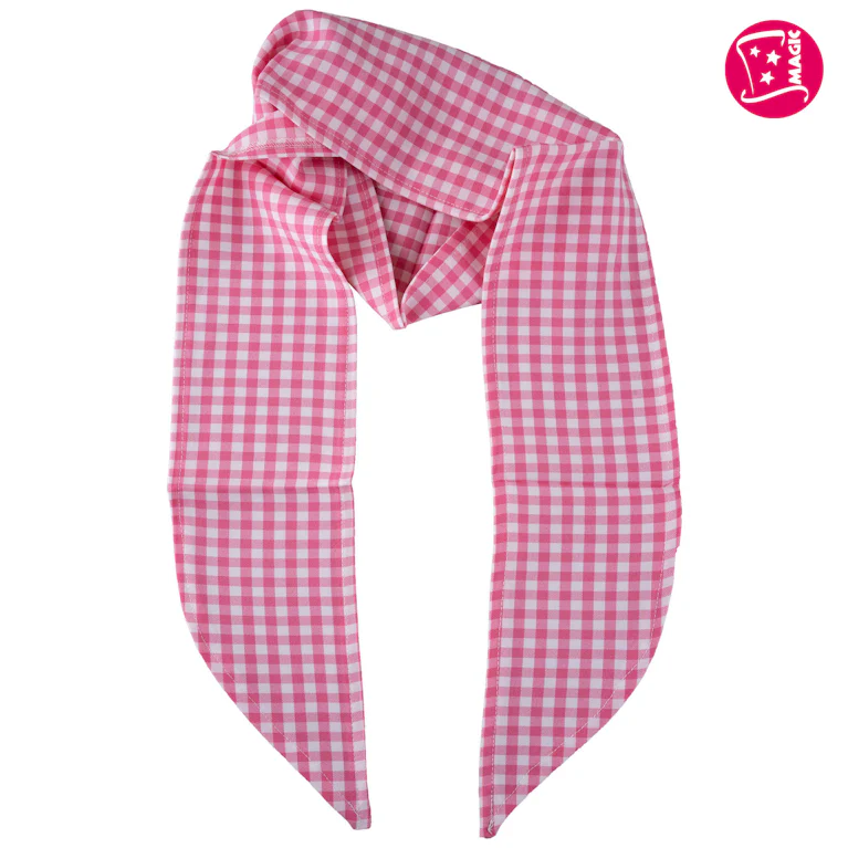 Sjaal / shawl pink wit