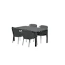 Goa tuintafel 160 hpl met 4 stoelen Bernini antraciet