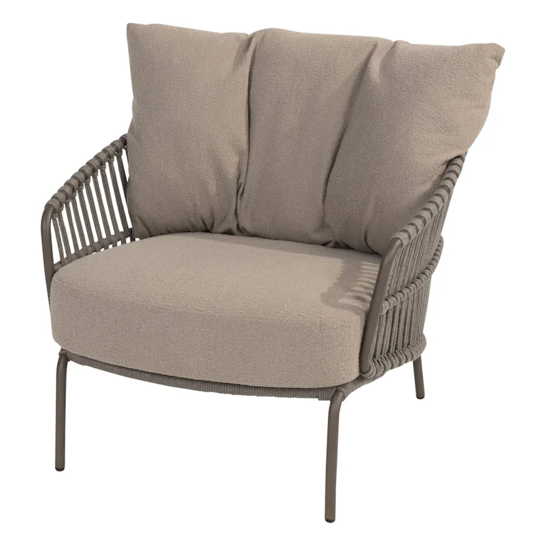 4SO Capalbio loungestoel terra met kussens