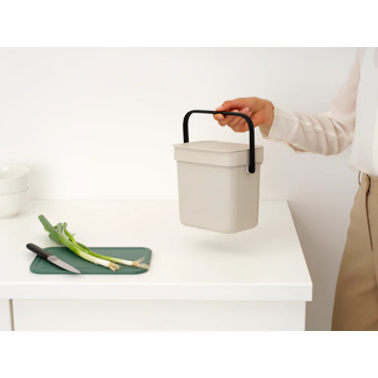 Brabantia Sort & Go afvalemmer 3 liter Soft Beige