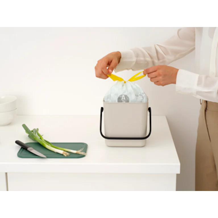 Brabantia Sort & Go afvalemmer 3 liter Soft Beige