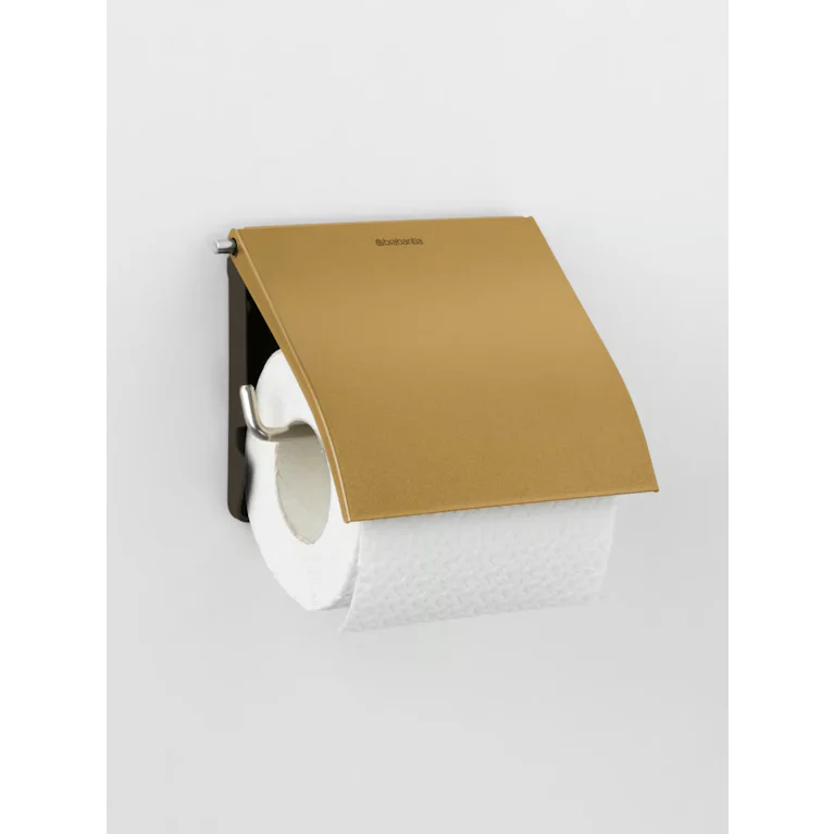 Brabantia ReNew Toiletrolhouder met klep Warm Gold