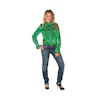 Groen Dames Ruche Blouse