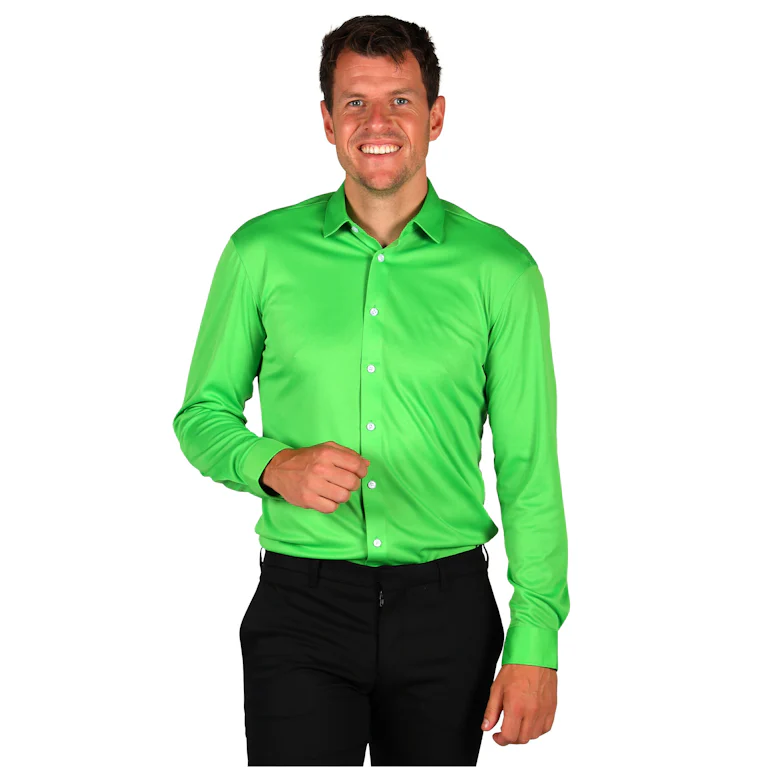 Herenhemd Basic colour groen