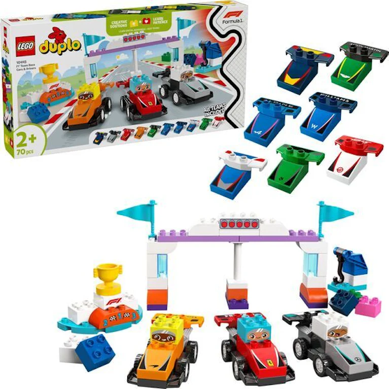 LEGO® DUPLO 10445 F1® team racewagens en coureurs