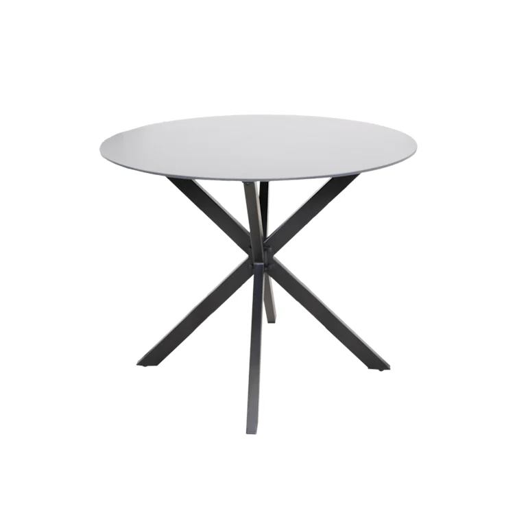 Crest tuintafel 90 cm rond antraciet