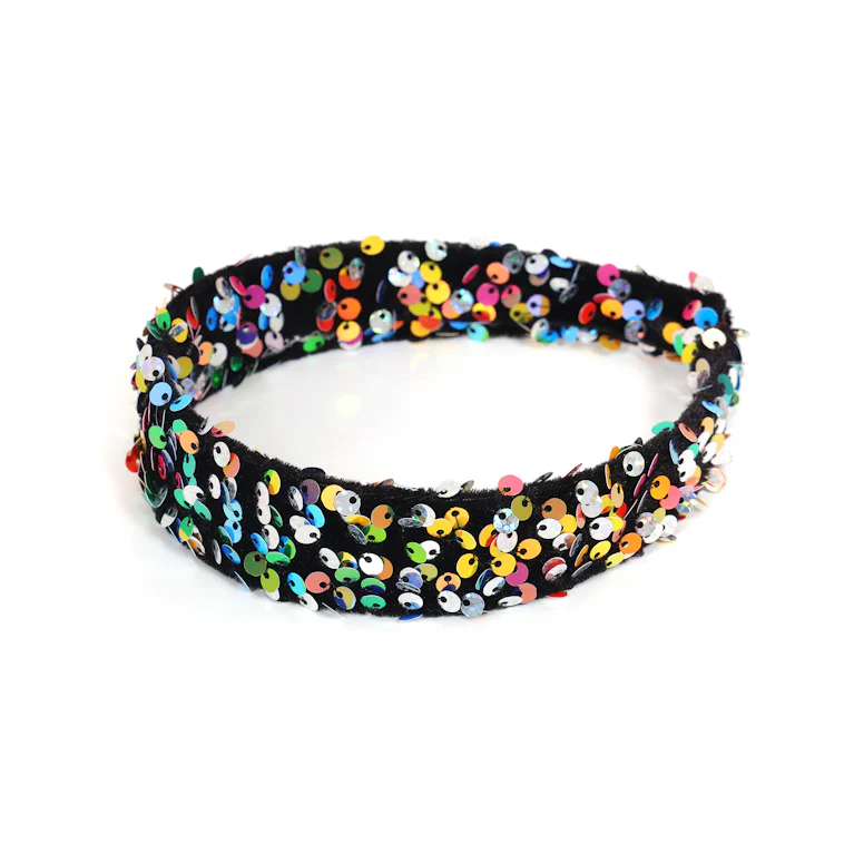 Haarband pailletten hoofdband multi