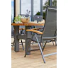 Hartman Napoli verstelbare tuinstoel teak armleggers antraciet