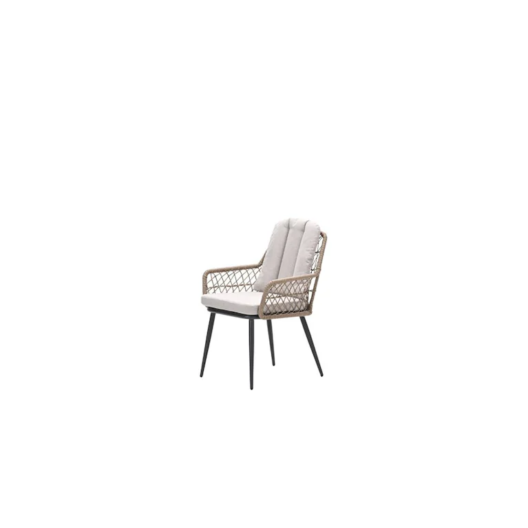 Garden impressions Allasio dining tuinstoel carbon black met zand