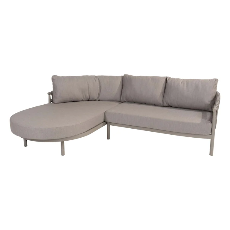 Taste by 4SO Catalana loungebank met chaise lounge rechts grijs