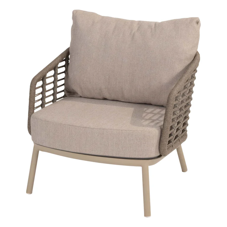 Taste by 4SO Puglia loungeset bank 3-zits met 2 lounge stoelen latte