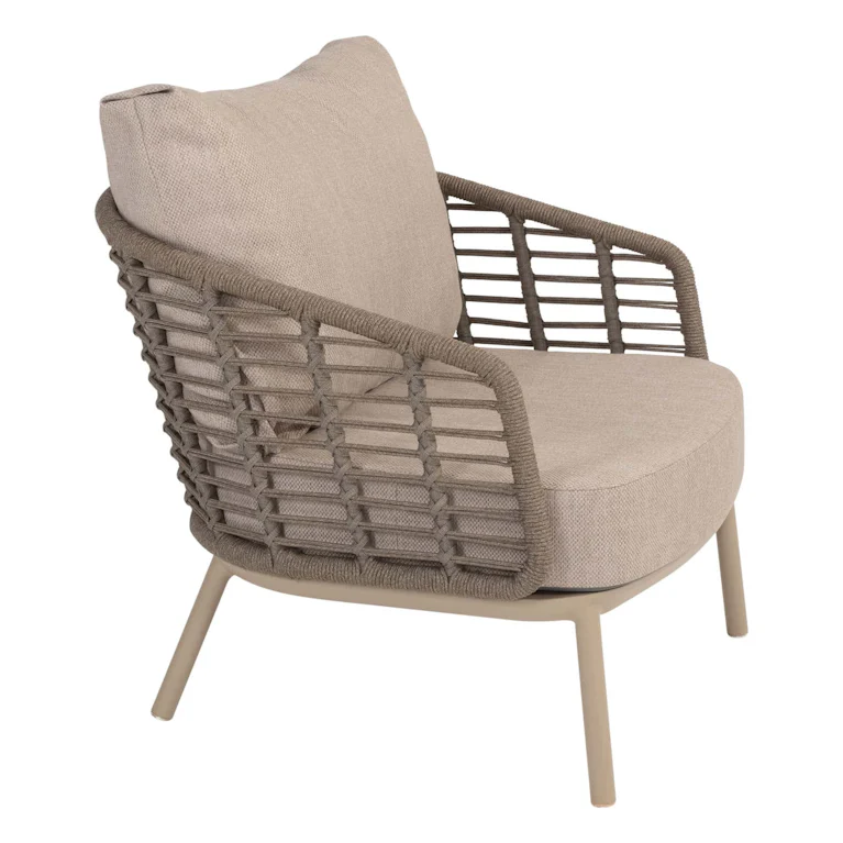 Taste by 4SO Puglia loungeset bank 3-zits met 2 lounge stoelen latte