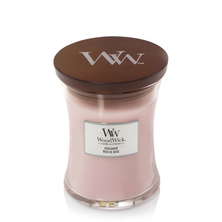 WoodWick rosewood medium candle