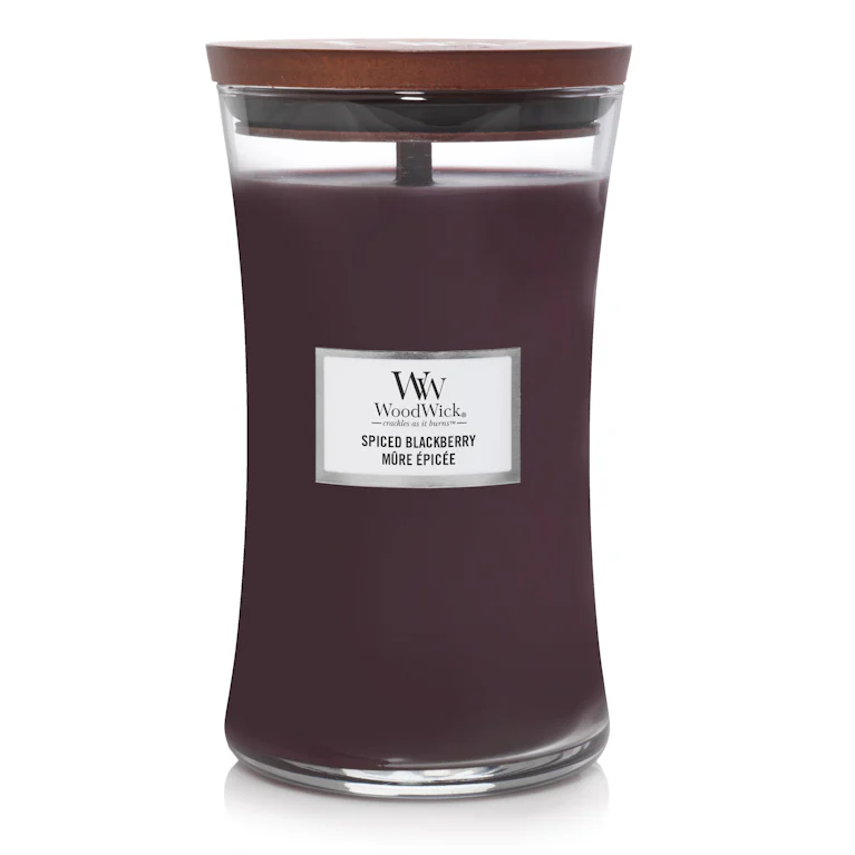 WoodWick spiced blackberry large candle