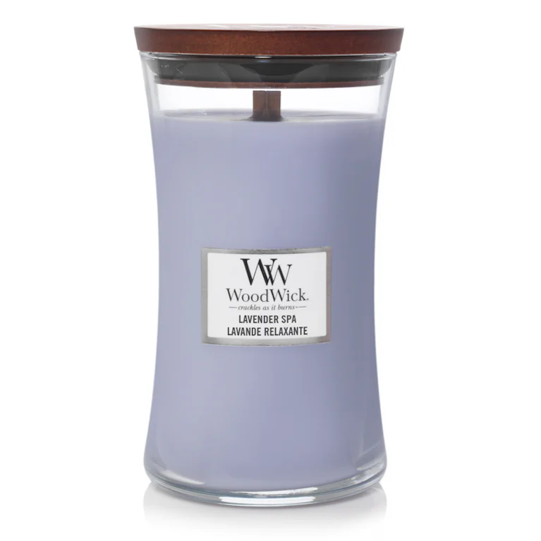 WoodWick lavender spa large candle