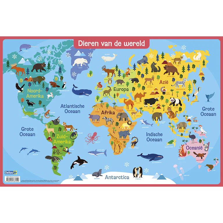 Deltas Educatieve onderleggers dieren van de wereld