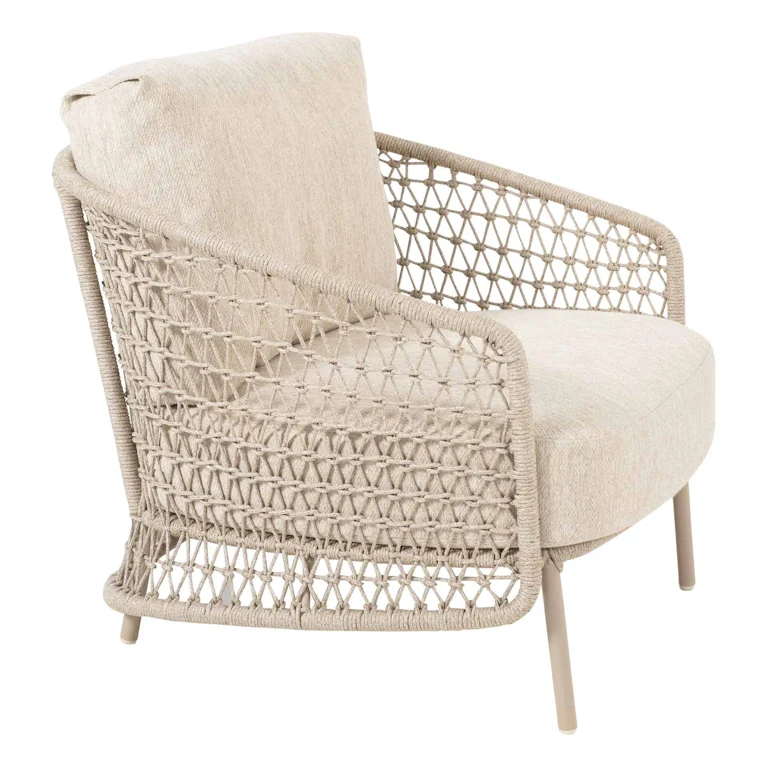 4SO Puccini loungestoel latte