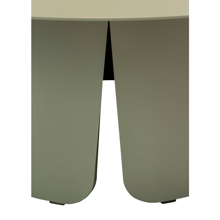 Qopps Okios koffie tafel 90 cm rond en 36 cm hoog Olive green