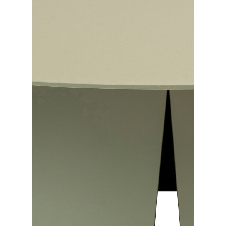 Qopps Okios koffie tafel 90 cm rond en 36 cm hoog Olive green