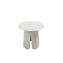 Qopps Okios koffie tafel 45 cm rond en 39 cm hoog latte light mat