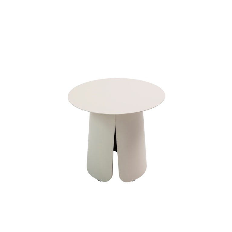 Qopps Okios koffie tafel 45 cm rond en 39 cm hoog latte light mat