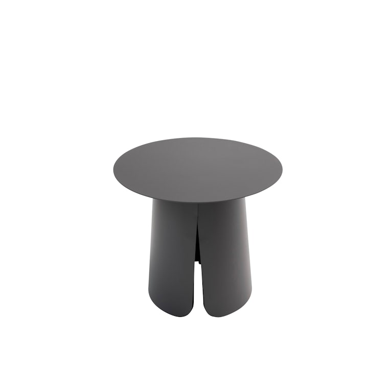 Qopps Okios koffie tafel 45 cm rond en 39 cm hoog Royal grey mat