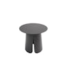 Qopps Okios koffie tafel 45 cm rond en 39 cm hoog Royal grey mat