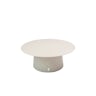 Qopps Okios koffie tafel 90 cm rond en 36 cm hoog Latte light mat