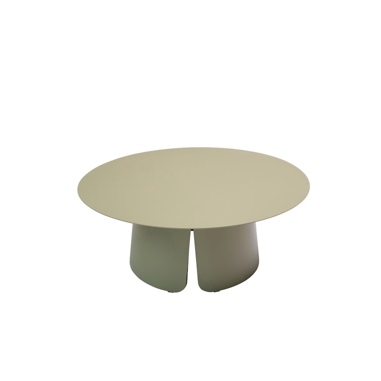 Qopps Okios koffie tafel 90 cm rond en 36 cm hoog Olive green