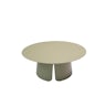 Qopps Okios koffie tafel 90 cm rond en 36 cm hoog Olive green