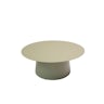 Qopps Okios koffie tafel 90 cm rond en 36 cm hoog Olive green