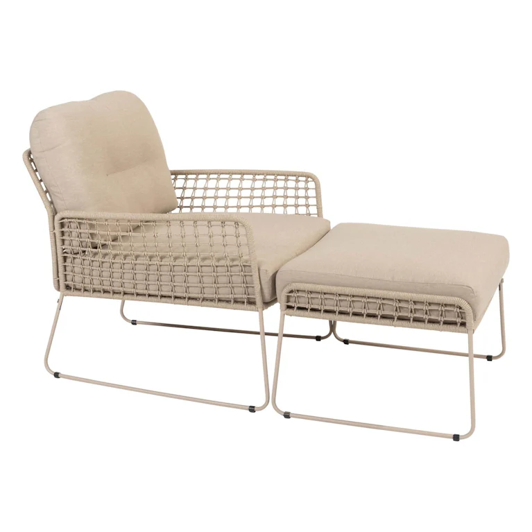 Taste by 4SO Albano loungestoel latte