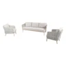 Taste by 4SO Eva loungeset 3-zits bank met 2 loungestoelen latta