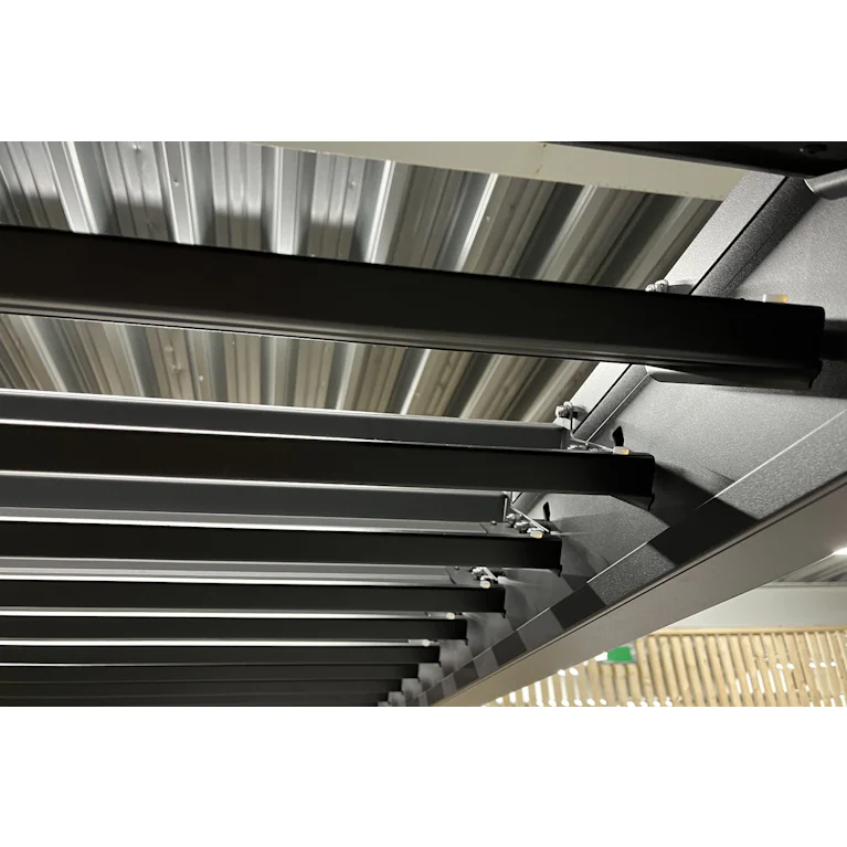 Novus lamellen overkapping 3 x 4 mtr antraciet