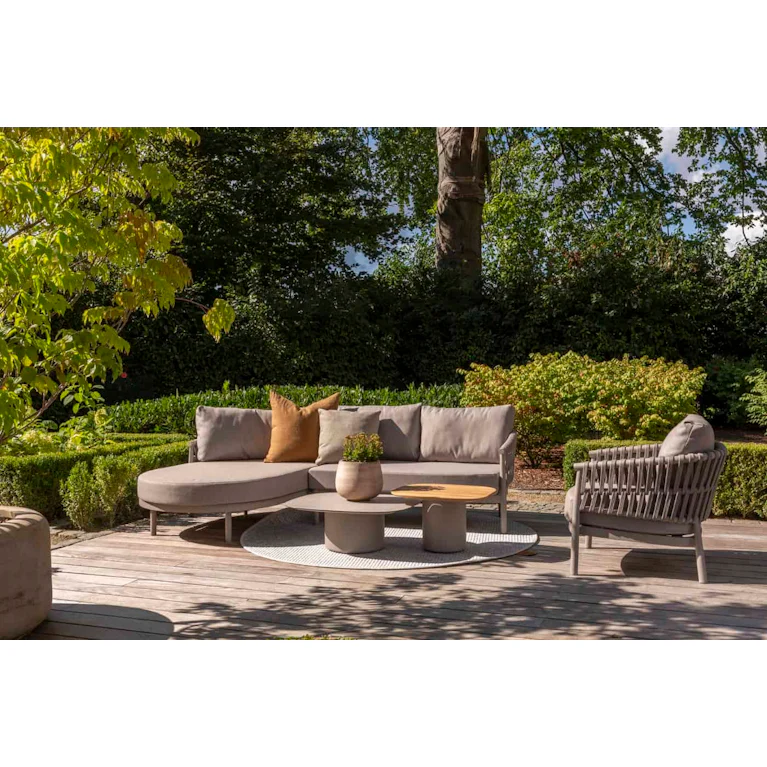 Taste by 4SO Catalana loungebank met chaise lounge rechts grijs