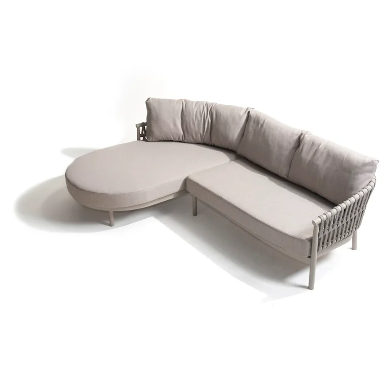 Taste by 4SO Catalana loungebank met chaise lounge rechts grijs
