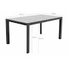 Qopps Colby tuintafel 150 x 90 porselein blad mat royal royal grey